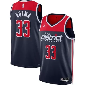 Versatile Attraente Kyle Kuzma Washington Wizards Jordan Brand Unisex Swingman Jersey Statement Edition Navy  per la Gara Importante