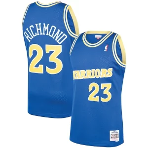 Meraviglioso Mitch Richmond Golden State Warriors 1990/91 Hardwood Classics Swingman Jersey Royal  per la Gara Importante