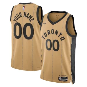 Delizioso Lussuoso Bellissimo Toronto Raptors Nike Unisex 2023/24 Custom Swingman Jersey Gold City Edition  per la Gara Importante