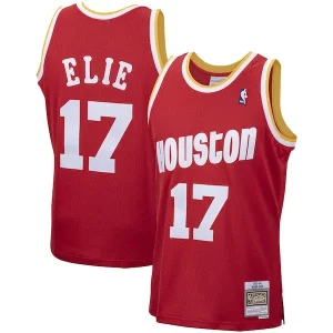 Splendido Pratico Eccezionale Mario Elie Houston Rockets 1993/94 Hardwood Classics Swingman Jersey Red  per la Gara Importante