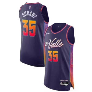 Splendido Fantastico Attraente Nike Kevin Durant Phoenix Suns Authentic Jersey City Edition Purple  per la Gara Importante