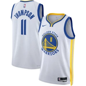Pratico Klay Thompson Golden State Warriors Nike Unisex Swingman Jersey Association Edition White/Royal  per la Gara Importante