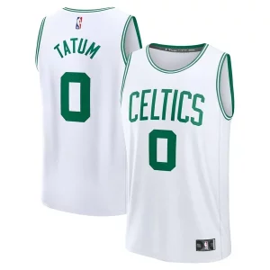 Splendido Jayson Tatum Boston Celtics Fast Break Replica Player Jersey Association Edition White  per la Gara Importante