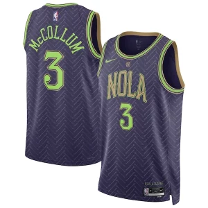Versatile Robusto CJ McCollum New Orleans Pelicans Nike Unisex 2024/25 Swingman Player Jersey City Edition Purple  per la Gara Importante