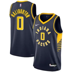 Magnifico Tyrese Haliburton Indiana Pacers Nike Youth Swingman Jersey Icon Edition Navy  per la Gara Importante