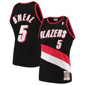 Carino Jermaine O'Neal Portland Trail Blazers 1999/00 Hardwood Classics Swingman Jersey Black  per la Gara Importante