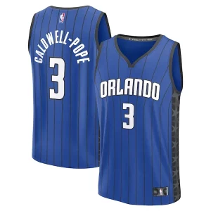 Bellissimo Kentavious Caldwell Pope Orlando Magic Fast Break Replica Player Jersey Statement Edition Blue  per la Gara Importante