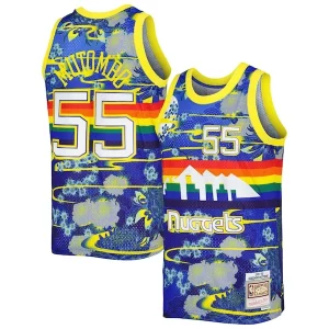 Cool Dikembe Mutombo Denver Nuggets Hardwood Classics Lunar New Year Swingman Jersey Blue  per la Gara Importante