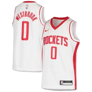 Sofisticato Stupendo Eccezionale Russell Westbrook Houston Rockets Nike Youth Swingman Jersey Association Edition White  per la Gara Importante