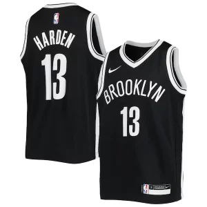 Robusto Duraturo Splendido James Harden Brooklyn Nets Nike Youth Swingman Jersey Icon Edition Black  per la Gara Importante