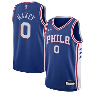 Fascinante Gorgeous Tyrese Maxey Philadelphia 76ers Nike Youth Swingman Jersey Icon Edition Royal  per la Gara Importante
