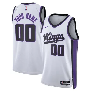 Cool Sacramento Kings Nike Unisex Swingman Custom Jersey Association Edition White  per la Gara Importante