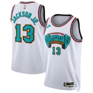 Trendy Comodo Resistente Jaren Jackson Jr. Memphis Grizzlies Nike Unisex 2024/25 Swingman Jersey White Classic Edition  per la Gara Importante