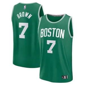Classico Carino Pratico Jaylen Brown Boston Celtics Fast Break Replica Player Jersey Icon Edition Kelly Green  per la Gara Importante