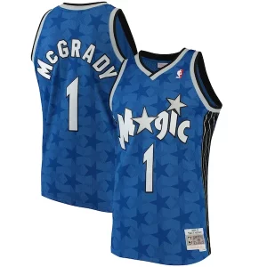 Comodo Stupendo Raffinato Tracy McGrady Orlando Magic Hardwood Classics Swingman Jersey Blue  per la Gara Importante
