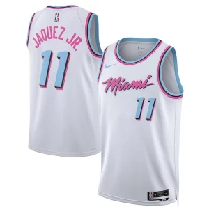 Trendy Jaime Jaquez Jr. Miami Heat Nike Unisex 2024/25 Swingman Player Jersey City Edition White  per la Gara Importante
