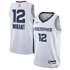 Eccezionale Magnifico Gorgeous Ja Morant Memphis Grizzlies Nike Youth Swingman Jersey Association Edition White  per la Gara Importante