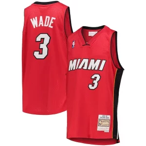 Attraente Dwyane Wade Miami Heat Youth 2005/06 Hardwood Classics Swingman Jersey Red  per la Gara Importante