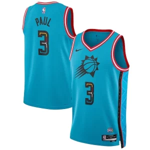 Incantevole Delizioso Fantastico Chris Paul Phoenix Suns Nike Unisex 2022/23 Swingman Jersey City Edition Turquoise  per la Gara Importante
