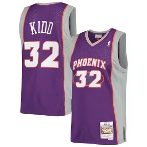 Raffinato Jason Kidd Phoenix Suns 2001/02 Hardwood Classics Swingman Jersey Purple  per la Gara Importante