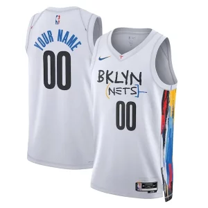 Accattivante Pratico Carino Brooklyn Nets Nike Unisex 2022/23 Swingman Custom Jersey City Edition White  per la Gara Importante