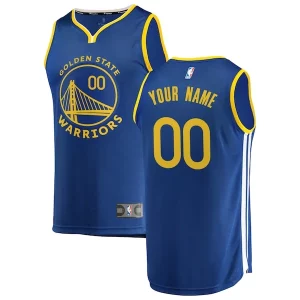 Elegante Golden State Warriors Youth 2019/20 Fast Break Custom Replica Jersey Royal Icon Edition  per la Gara Importante