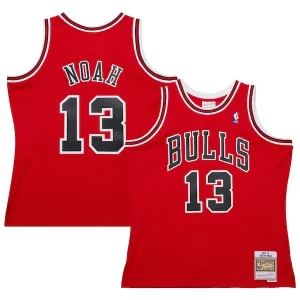 Fantastico Joakim Noah Chicago Bulls 2013/14 Hardwood Classics Swingman Jersey Red  per la Gara Importante