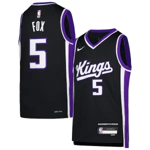 Fantastico De'Aaron Fox Sacramento Kings Nike Youth Swingman Jersey Icon Edition Purple  per la Gara Importante