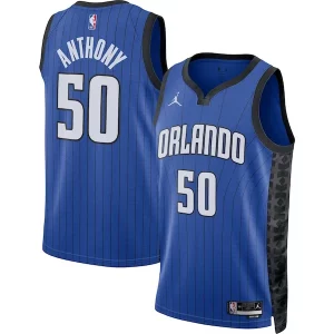 Splendido Cole Anthony Orlando Magic Jordan Brand Unisex Swingman Jersey Statement Edition Blue  per la Gara Importante