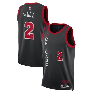 Sofisticato Lonzo Ball Chicago Bulls Nike Unisex 2023/24 Swingman Jersey Black City Edition  per la Gara Importante