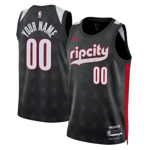 Fantastico Versatile Portland Trail Blazers Nike Unisex 2024/25 Custom Swingman Jersey City Edition Black  per la Gara Importante