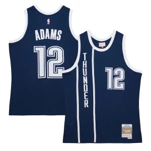 Stupendo Attraente Steven Adams Oklahoma City Thunder 2015/16 Hardwood Classics Alternate Swingman Jersey Navy  per la Gara Importante