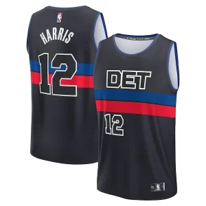 Delizioso Incantevole Trendy Tobias Harris Detroit Pistons Youth Fast Break Player Jersey Statement Edition Black  per la Gara Importante