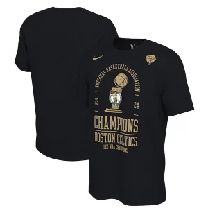 Trendy Boston Celtics Nike 18 Time NBA Finals Champions Locker Room T Shirt Black  per la Gara Importante