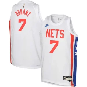 Classico Carino Fantastico Kevin Durant Brooklyn Nets Nike Youth 2022/23 Swingman Jersey White Classic Edition  per la Gara Importante
