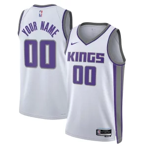Fascinante Sacramento Kings Nike Unisex 2022/23 Swingman Custom Jersey White Association Edition  per la Gara Importante