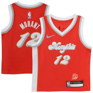 Delizioso Prestigioso Fascinante Ja Morant Memphis Grizzlies Nike Toddler 2024/25 Swingman Player Jersey City Edition Red  per la Gara Importante