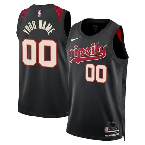 Delizioso Moderno Portland Trail Blazers Nike Unisex 2023/24 Custom Swingman Jersey Black City Edition  per la Gara Importante