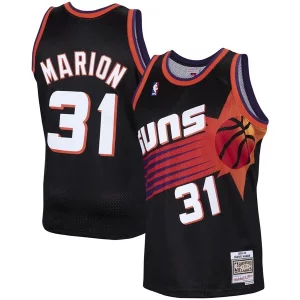 Ottimo Versatile Classico Shawn Marion Phoenix Suns 1999/00 Hardwood Classics Swingman Jersey Black  per la Gara Importante