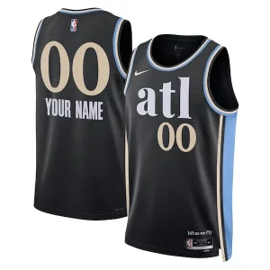 Prestigioso Stupendo Atlanta Hawks Nike Unisex 2023/24 Custom Swingman Jersey Black City Edition  per la Gara Importante