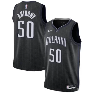Splendido Cole Anthony Orlando Magic Nike Unisex 2022/23 Swingman Jersey City Edition Black  per la Gara Importante