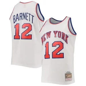 Versatile Dick Barnett New York Knicks 1969/70 Hardwood Classics Swingman Jersey White  per la Gara Importante