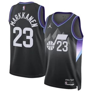 Comodo Lauri Markkanen Utah Jazz Jordan Brand Unisex 2024/25 Swingman Jersey Statement Edition Black  per la Gara Importante
