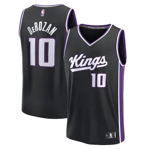 Prestigioso DeMar DeRozan Sacramento Kings Fast Break Replica Player Jersey Icon Edition Black  per la Gara Importante