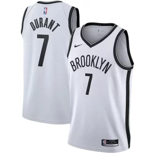 Eccezionale Magnifico Elegante Kevin Durant Brooklyn Nets Nike 2020/21 Swingman Jersey White Association Edition  per la Gara Importante