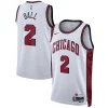 Sofisticato Moderno Lonzo Ball Chicago Bulls Nike Unisex 2022/23 Swingman Jersey City Edition White  per la Gara Importante
