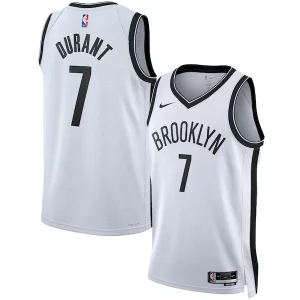 Versatile Kevin Durant Brooklyn Nets Nike Unisex Swingman Jersey Association Edition White/Black  per la Gara Importante