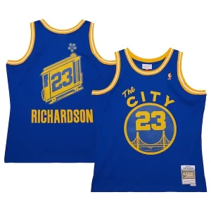 Attraente Accattivante Resistente Jason Richardson Golden State Warriors 2004/05 Hardwood Classics Swingman Jersey Royal  per la Gara Importante