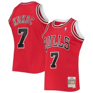 Splendido Toni Kukoc Chicago Bulls 1997/98 Hardwood Classics Swingman Jersey Red  per la Gara Importante