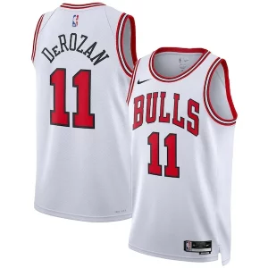 Eccezionale Trendy Lussuoso DeMar DeRozan Chicago Bulls Nike Unisex Swingman Jersey Association Edition White/Red  per la Gara Importante